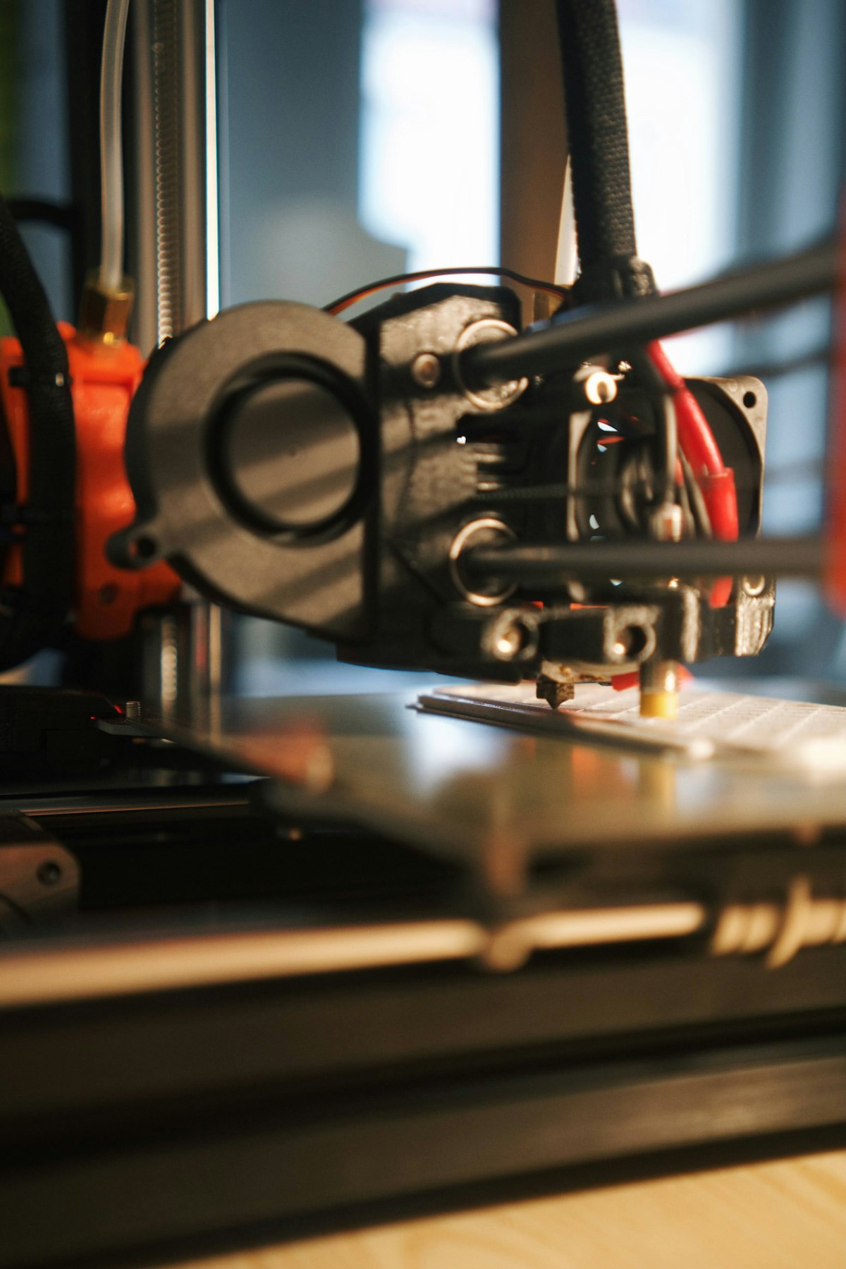 Impressora 3D em funcionamento